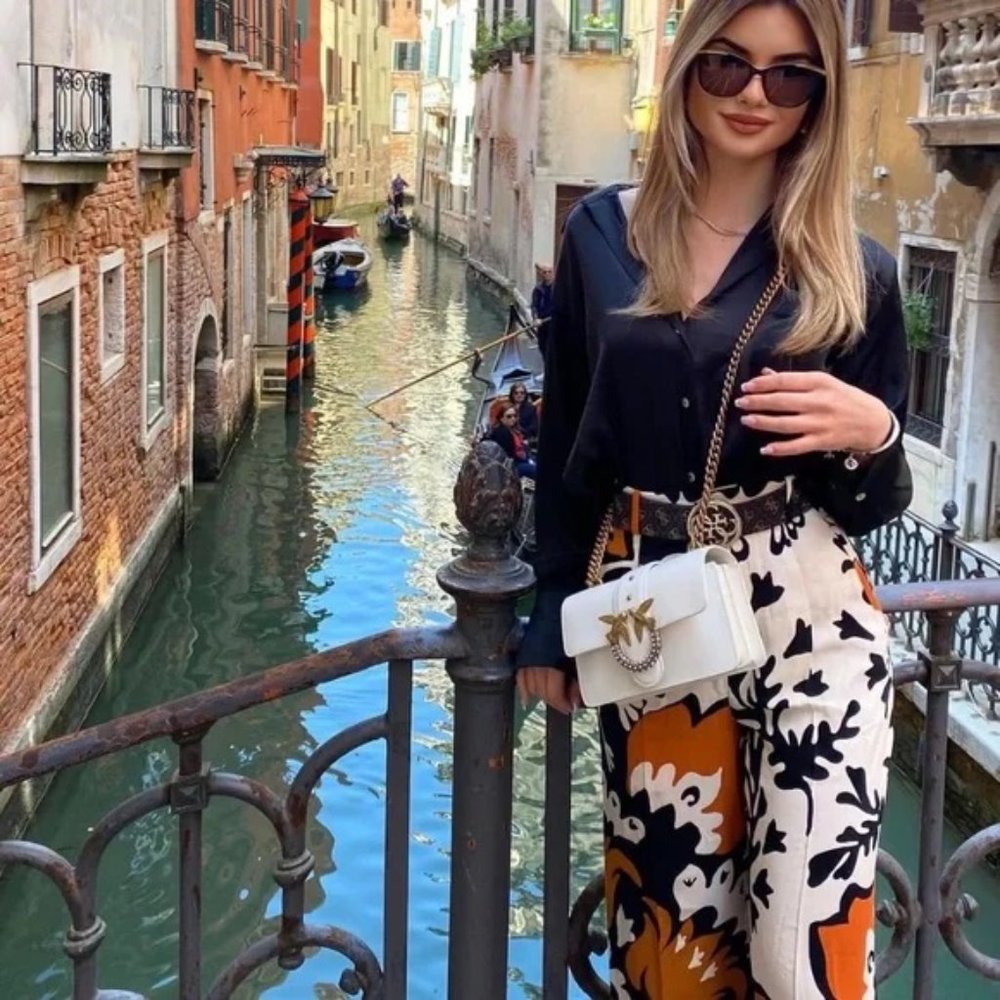Zara Printed Pants - Picture 3 of 9